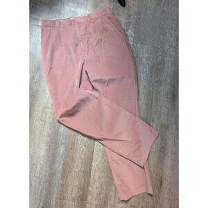 90s Dusty Rose Corduroy:  Vintage Mens Cord Pants Size 34×32